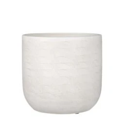 Nora Pot Rond Off White - H24xd25cm