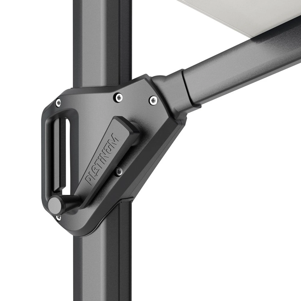 Platinum Zweefparasol Challenger T¹ Ø 350 Cm Antraciet 5 Platinum Zweefparasol Challenger T¹ Ø 350 Cm Antraciet - Afbeelding 3