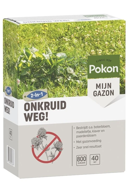 Pokon Onkruid Weg! 800gr Voor 40m² 3 Pokon Onkruid Weg! 800gr Voor 40m²