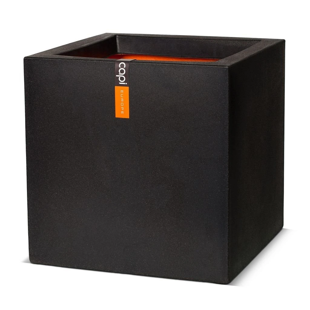 Pot Vierkant I Smooth NL 40x40x40 Zwart 3 Pot Vierkant I Smooth NL 40x40x40 Zwart
